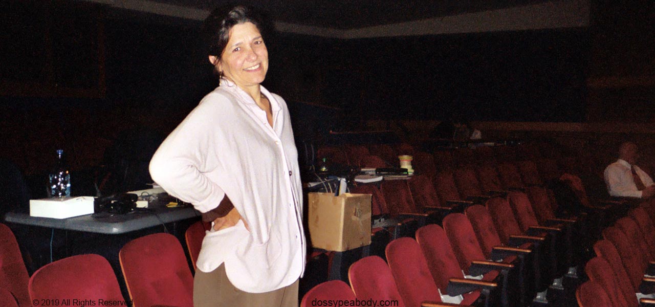 Dossy Peabody, winner of an Outstanding Teacher award for Performing Art and Acting at Emerson college, coaching actors through out Boston and the Boston north shore.